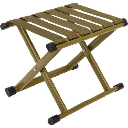 Yooap Portable outdoor folding chair foldable thick steel pipe camping travel military Mazar short stool fishing stool