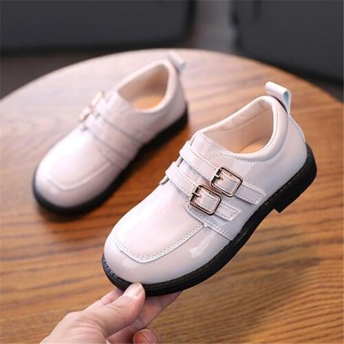 Bright PU Leather Shoes Kid Boys Summer Walking Sneakers Fashion Gentleman Shoes Children Outdoor Flats for School Party
