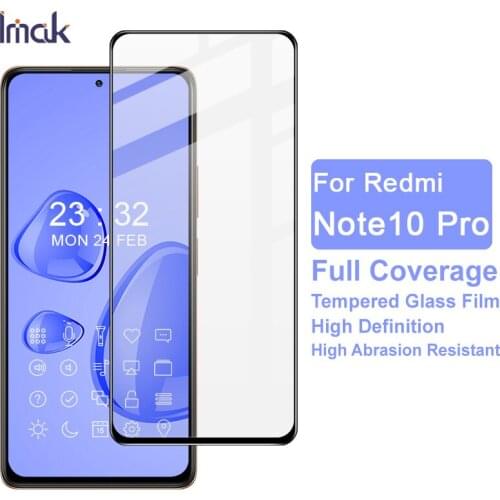 For Xiaomi Redmi Note 10 Pro Imak Full Screen AB Glue Pro+Version Tempered Glass For Redmi Note 10 Pro Max Screen Protector