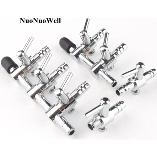 1pc Copper Aquarium Fish Tank Air Pump Air Splitter Distributor Flow Control Valve Aquaculture Accessories Gas Shunt 1~5ways
