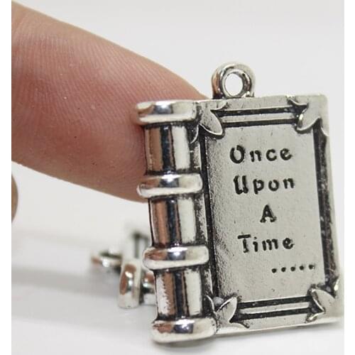 12pcs-Miniature Fairy Tale Book Once Upon A Time..... Charms Jewelry Making DIY Bracelet Necklace Handmade