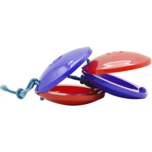 2Pcs Finger Castanets Percussion Instrument Musical Toy for Toddler Children Early Musical Education