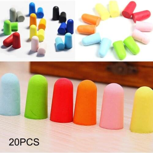 20 Pairs Soft Foam Earplug Sleep Study Travel Noise Reducer Ear Plug Protector YS-BUY