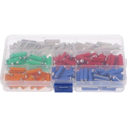 200Pcs 5A 8A 10A 16A 25A Ceramic Continental Car Fuse Set Bullet Classic Universal
