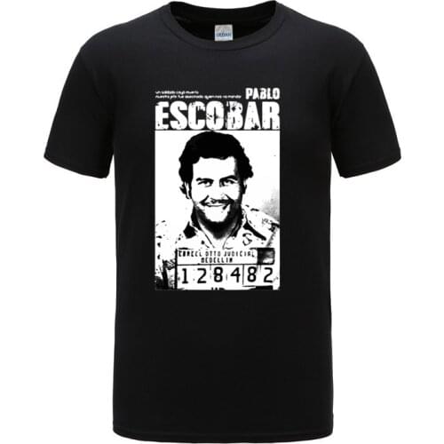 2021 Pablo Escobar T Shirt Colombian Drug Lord Cartel Money Mens T Shirt Summer Tshirt funny Tops Tees Cotton