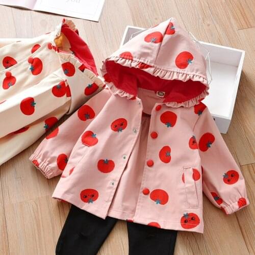 2021 Spring Jackets Hooded Boys & Girls Clothing Kids Coats Jacket for Baby Tops Fall Infant Girl Windbreak Coat