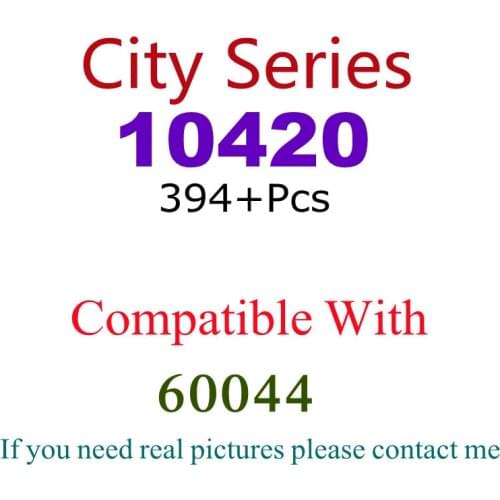 394Pcs 10420 Building Block Toy City Series 60044 Assembled Building Block Childrens Toy Gifts