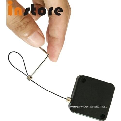 50 Pieces Retractable Steel Wire Recoiler Cable Pull Box Security For Merchandise Anti Theft