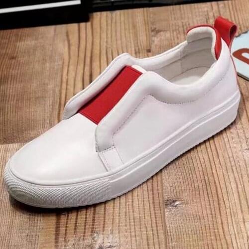 Large size white with balck red Non-slip shoes with elastic band both for women and man neutral shoes size 35-43