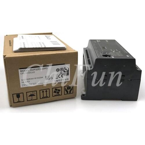 Delta Original PLC industrial control board DVP32EC00R3 Relay output module 16DI 16DO in box