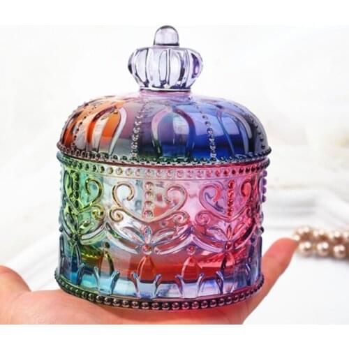 DIY Chic Storage Box Resin Casting Mold with Lid Jewelry Jar Silicone Mold Tools Material Crystal Mold Soap Making