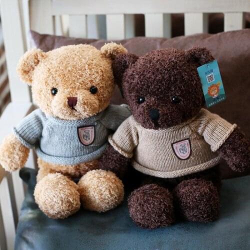 Sweater Teddy Bear Doll Plush Doll Valentines Day gift childrens room decoration home decore