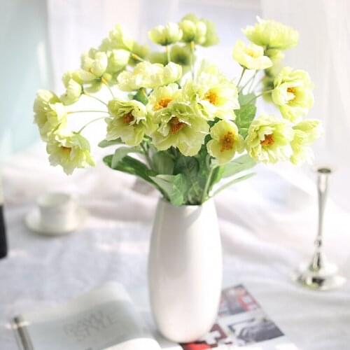 5 Colors 2 Heads Silk Rosemary Artificial Flower Wedding Silk Flowers for Home Wedding Decoration Party Fake Flower