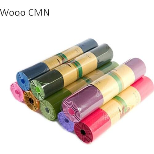 1830*610*6mm TPE Yoga Mat with Position Line Non Slip Carpet Mat, For Beginner Environmental Fitness Gymnastics Mats