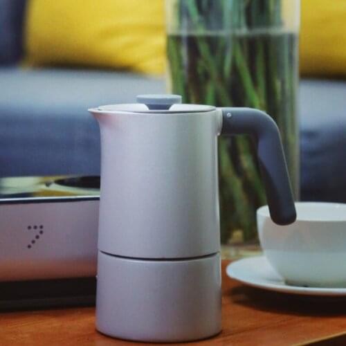 Small Moka Pot Coffee Manual Portable Coffee Machine Aluminum Home Tea Kettle Cafetera Italiana Barista Accessories ED50KH