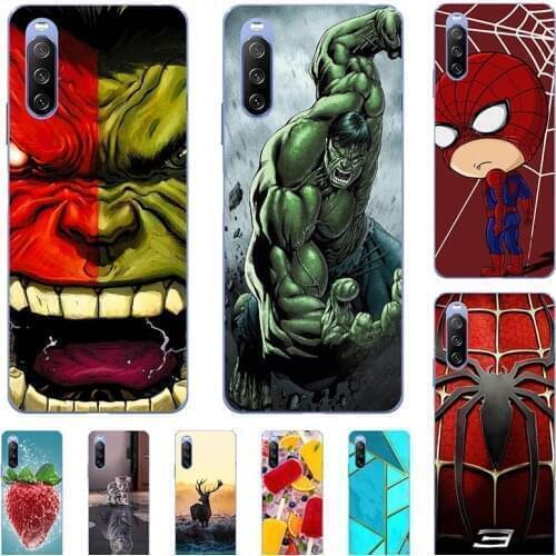 Soft Case For Sony Xperia 5 J8210 J8270 J9210 Sony XZ5 Phone Cover Cartoon Fundas Super Hero Coque