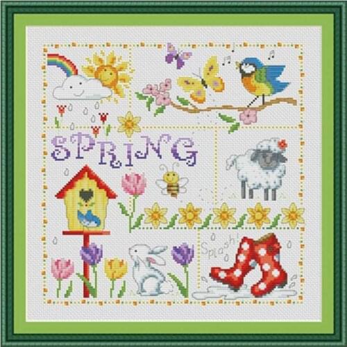 Natural charm patterns Counted Cross Stitch 11CT 14CT 18CT DIY Chinese Cross Stitch Kits Embroidery Needlework Sets home decor