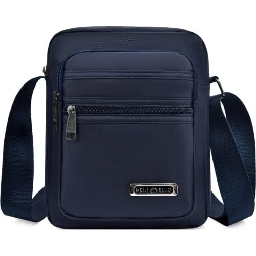 Man Nylon Shoulder Bag Messenger Bag Casual Waterproof Nylon Zipper Pocket Handbag Fashion Tote Travel Male Crossbody Bags