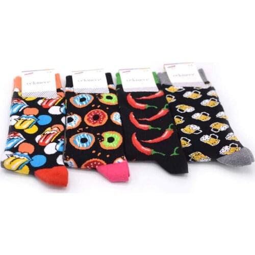 Unisex Socks | Colorful Mixed Designed 4-Piece Socks Set | 2021 Summer Trends | Daily Use & Gift | Trendy | Fashion