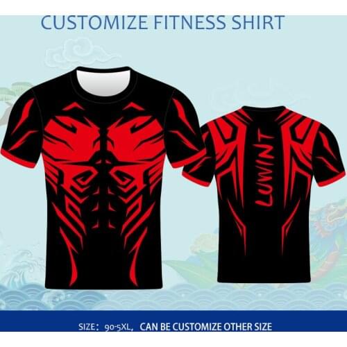 New Customize Fitness shirt stretch fabric jersey men Sports competition training uniform