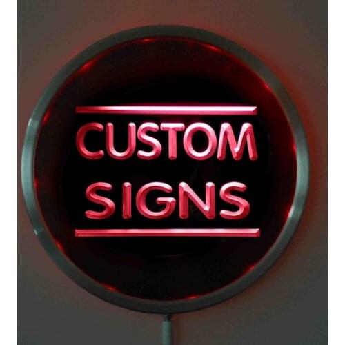New Round Custom LED Neon Signs 25cm/ 10 Inch - Design Your Own Circle LED Signs With RGB Multi-Color Remote Wireless Control