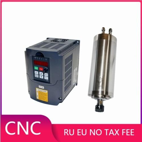 DIY cnc router water cooling spindle 800w 1.5kw 2.2kw frequency drive vfd 2.2kw 1.5kw inverter for cnc milling engraving machine
