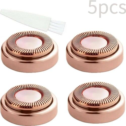 5pcs Hair Epilator Blade Replacement Heads Women Electric Face Hair Removal Razor Facial Depilator Lipstick Shaving Parts