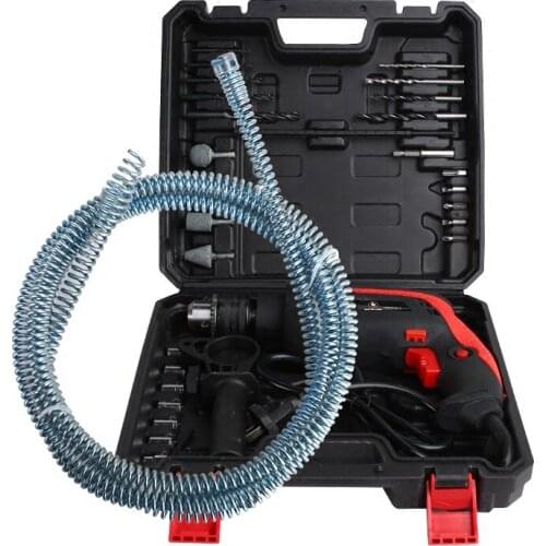 Special offer multifunctional electric sewer dredge toilet kitchen bathroom floor drain plug cleaning tool kit