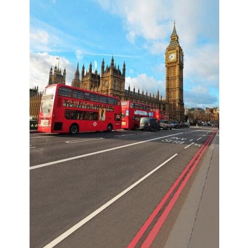 TR London City Street Big Ben Wedding Photo Studio Backgrounds Computer Printed Vinyl Children Photography Backdrops Photocall