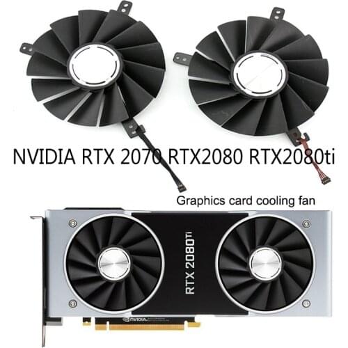 New DC12V 0.60A DAPA0815B2UP001 DAPA0815B2UP004 Graphics Card Fan For NVIDIA GeForce RTX 2080 RTX 2080Ti Founders Edition