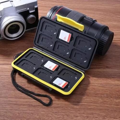 Multi-grid Large Capacity Waterproof Storage Saving Deposit Card Box Holder Shock-proof Memory Cards Case