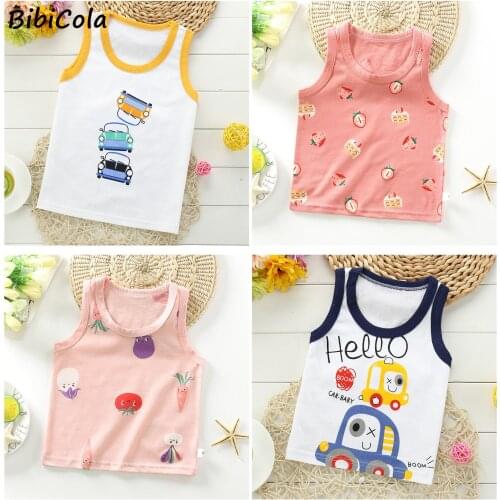 New Summer Child Cotton Vest Sports Children Lovely Tees Baby Boys Vest Tops Fashion Childrens Clothes Kids Basketball clothes