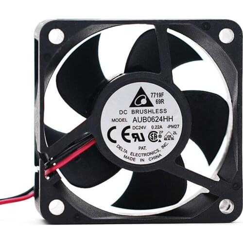 1pcs AUB0624HH 6025 60mm Inverter Radiator cooling Fan 24V 0.22A