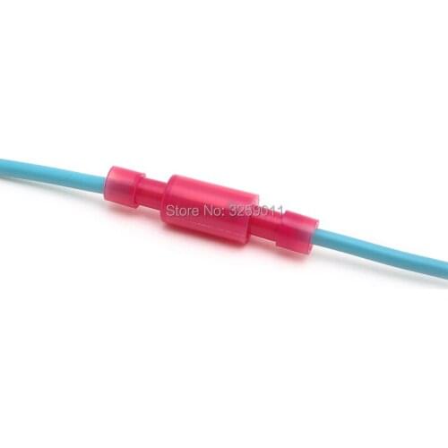 1PCS Butt Connector Crimp Terminal Male Female Full-Insulating Joint Nylon 22-16 AWG FRFNY / MPFNY 1.25-156 red