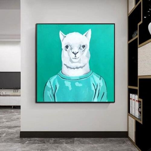 100% Hand Painted Colorful Animal Art Oil Painting On Canvas Wall Art Picture Decoration For Live Room Home Decor Gift No Frame