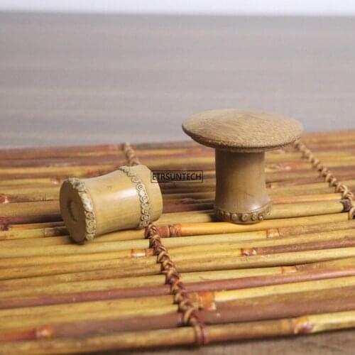 100pcs Bamboo Wood Trays For Tea Trays 7cm*7cm Creative Chinese Tea Concave Cup Mat