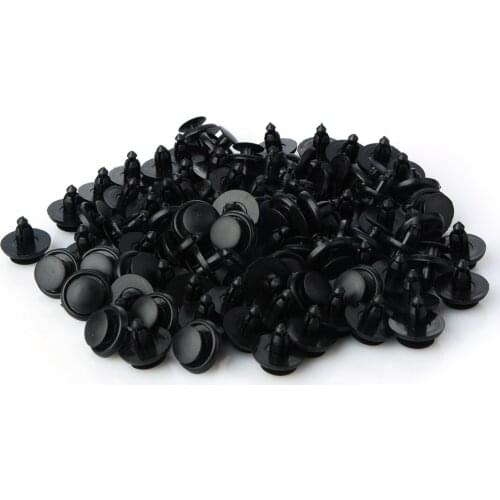 100Pcs 7mm Car Fastener Universal Vehicle Bumper Clips Fender Plastic Clips for Toyota Bumper Interior Decoration