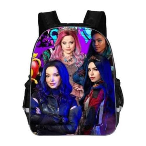 11/16 Inch Disney Descendants Backpack for Teenage Boys Girls Student School Bag Teenage Custom Bag