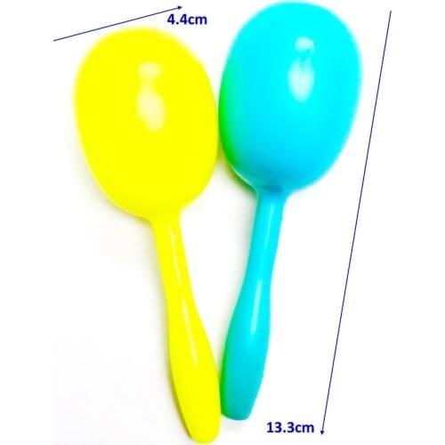 12X tropical maracas 13cm noise maker kid play novelty birthday party favors prize gift toy prize pinata bag filler carnival