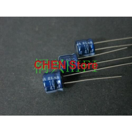20PCS/50PCS Thailand ELNA RC3 10V47UF 6X5MM Audio Electrolytic Capacitor 47UF/10V Blue Robe 47UF 10V Ultra small volume
