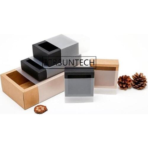 200pcs Kraft Paper Drawer Box Gift Box for Men Male Bow Tie Packaging Boxes Neckwear Jewelry Packing Box