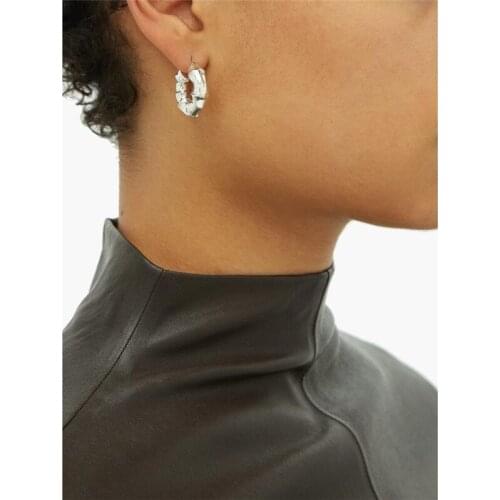 2020 Vintage Metal Bamboo Hoop Earrings for Women Punk Brincos Gothic Female Circle Geometric Earring Fashion Jewelry