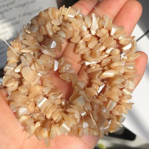 Natural Color Shell Chip Beads Freshwater Mother of Pearl Beads For Necklace Bracelet Jewelry Making DIY Accessries wholesale