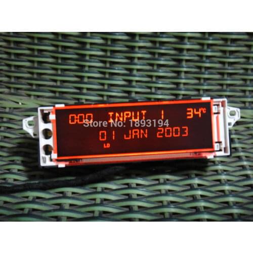 Car dismantling Monitors Screen support USB & aux Display red display for Peugeot 307 408 Screen citroen C4