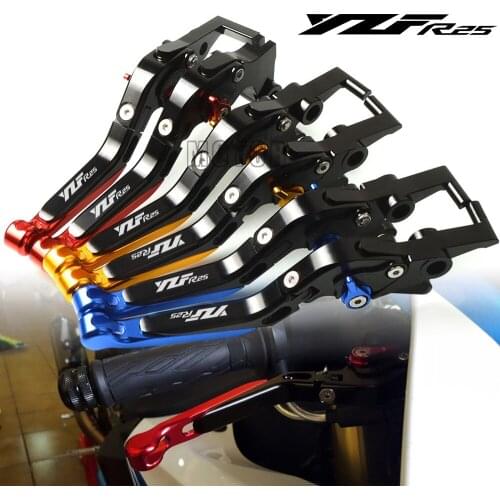 Motor For Yamaha YZF R25 2015 2016 2017 YZFR25 YZF-R25 Motorcycle CNC Aluminum Brake Clutch Levers Adjustable Folding Extendable
