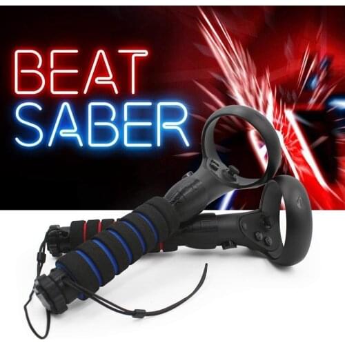 AMVR OOM Dual Handles Gamepad for Oculus Quest or Rift S Controllers Playing Beat Saber Game