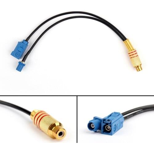 Areyourshop RG174 Cable 20CM RCA Female Plug Jack To Fakra-C Male & Female Plug RG174 Splitter Cable