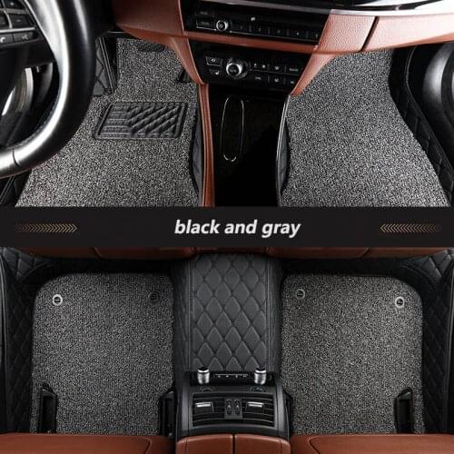 Kalaisike Custom car floor mats for Mitsubishi All Models pajero grandis ASX lancer galant Lancer-ex pajero sport outlander