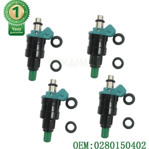 Set Of 4 PCS High Quality Auto Parts OEM 0280150402 Fuel Injectors Nozzle For 84-87 Ford Mercury 3.8L 5.0L V6