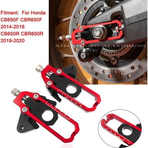 For HONDA CBR650R CB650R 2019 2020 Motorcycle Chain Tensioners CB650F CBR650F 2014 2015 2016 Rear Wheel Chain Adjusters MOTO